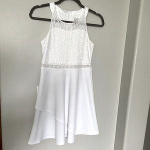 Gorgeous Dress by BLUSH. White with lace overlay on the top portion. 🤍